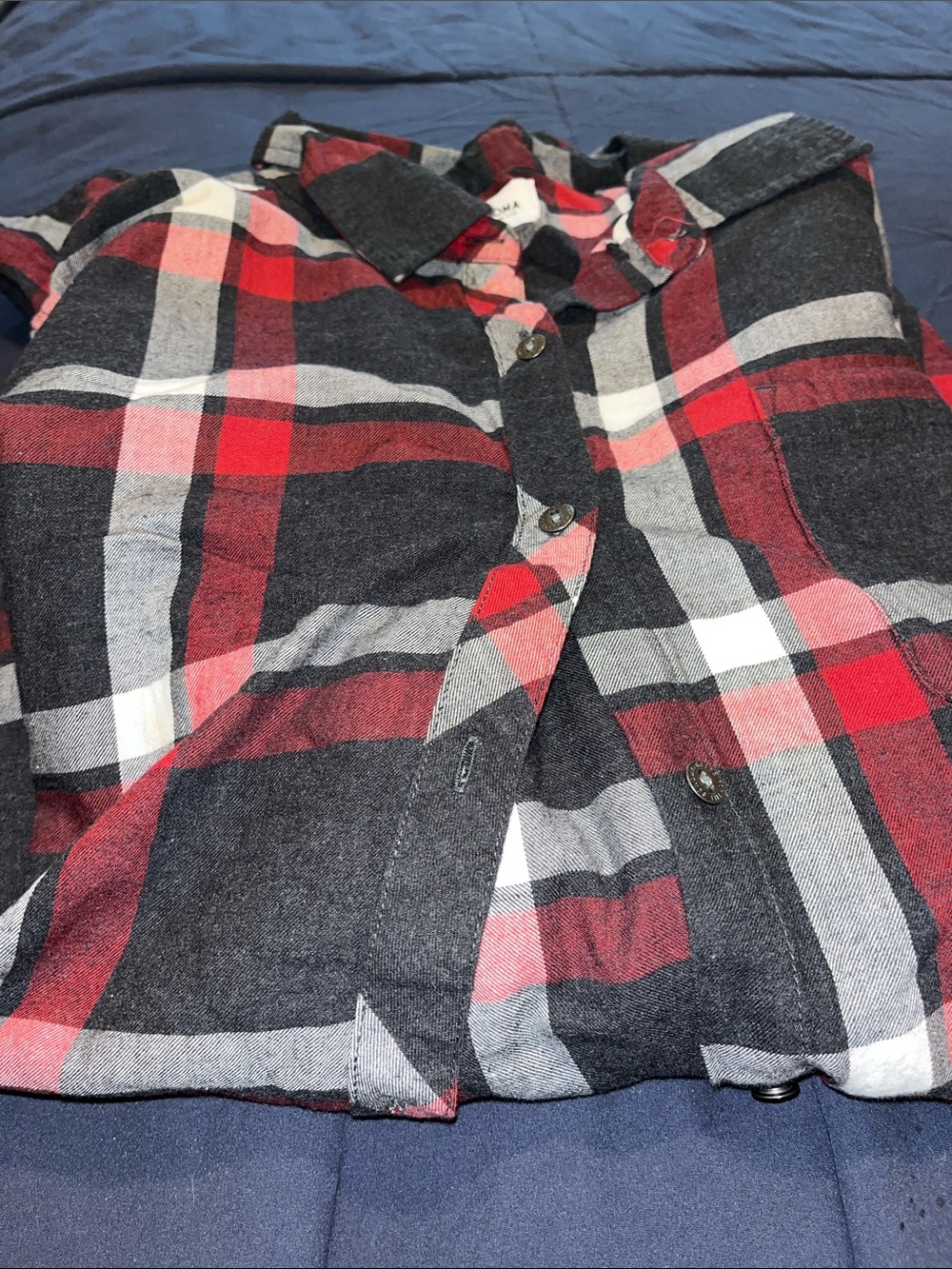 Sonoma Black and Red Plaid Button-Down Shirt